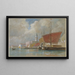 Navigation le Long du Molo à Venise - William Stanley Haseltine — oprawiony obraz na ścianie