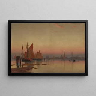 William Stanley Haseltine - Venetian Coastline at Sunset.webp