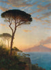 Le Vésuve au crépuscule - William Stanley Haseltine — widok dzieła