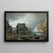 Une côte rocheuse - William Trost Richards — oprawiony obraz na ścianie