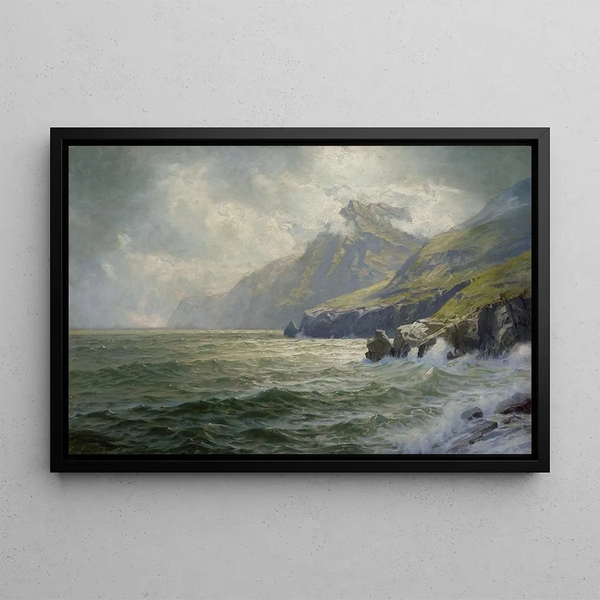 Zatoka Donegal - William Trost Richards — oprawiony obraz na ścianie