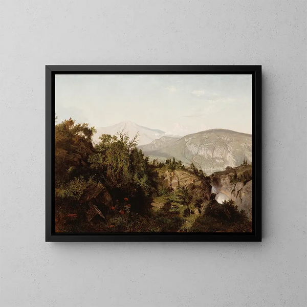 W górach Adirondack - William Trost Richards — oprawiony obraz na ścianie