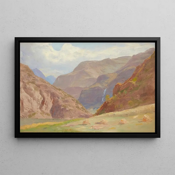 Norwegia - William Trost Richards — oprawiony obraz na ścianie