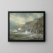 Widok na dom artystów Graycliff, Newport, Rhode Island - William Trost Richards — oprawiony obraz na ścianie