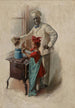 La leçon de cuisine - William Vincent Cahill — widok dzieła