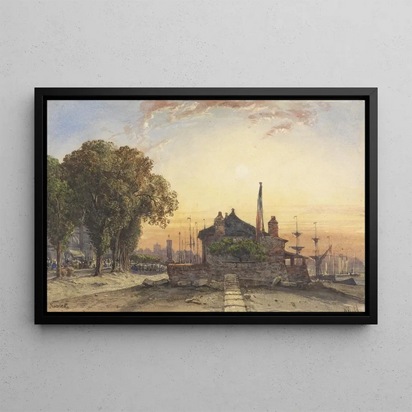 Nantes - William Wyld — oprawiony obraz na ścianie