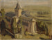 pejzażowy z średniowiecznym kościołem - William de Goumois — widok dzieła