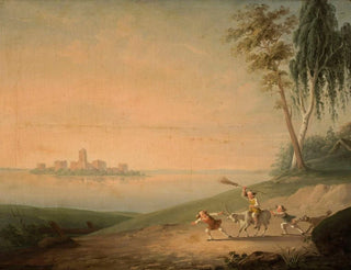 Wincenty Smokowski - Genre scene at Lake Galve.webp