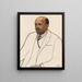 W. E. B. Du Bois - Winold Reiss — oprawiony obraz na ścianie