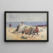 Uczta na małże - Winslow Homer — oprawiony obraz na ścianie