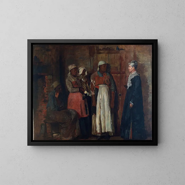 Une visite de l'ancienne maîtresse - Winslow Homer — oprawiony obraz na ścianie