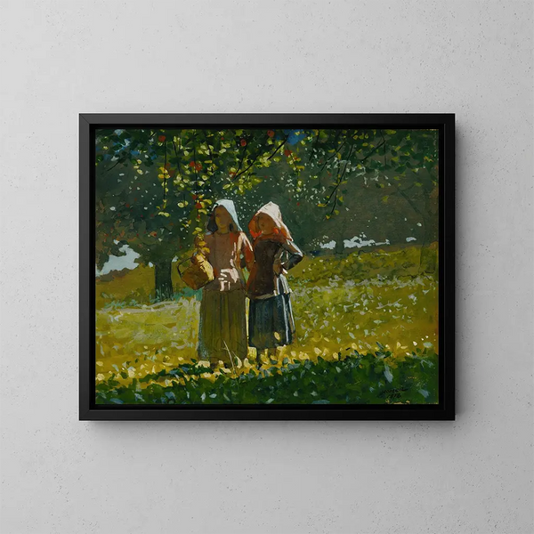 La cueillette des pommes - Winslow Homer — oprawiony obraz na ścianie