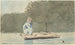 Chłopiec na tratwie - Winslow Homer — widok dzieła