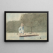 Chłopiec na tratwie - Winslow Homer — oprawiony obraz na ścianie