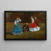 Scena gry w krokieta - Winslow Homer — oprawiony obraz na ścianie
