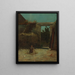 francuskiego podwórka wiejskiego - Winslow Homer — oprawiony obraz na ścianie