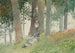 Młoda dziewczyna siedząca w zaroślach - Winslow Homer — widok dzieła