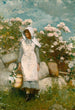 Dziewczyna i wawrzyn - Winslow Homer — widok dzieła