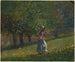 Dziewczyna z widłami do siana - Winslow Homer — widok dzieła