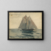 Schooner de Gloucester - Winslow Homer — oprawiony obraz na ścianie