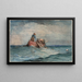 Ramener les filets - Winslow Homer — oprawiony obraz na ścianie