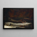Pies i myśliwy - Winslow Homer — oprawiony obraz na ścianie
