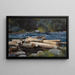 Rzeka Hudson - Winslow Homer — oprawiony obraz na ścianie