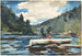 Eksploatacja leśnictwa na rzece Hudson - Winslow Homer — widok dzieła