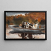 Psów myśliwskich w łodzi oczekujących na wypłynięcie - Winslow Homer — oprawiony obraz na ścianie