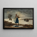 Wewnątrz baru - Winslow Homer — oprawiony obraz na ścianie