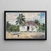 Hutte indigène à Nassau - Winslow Homer — oprawiony obraz na ścianie