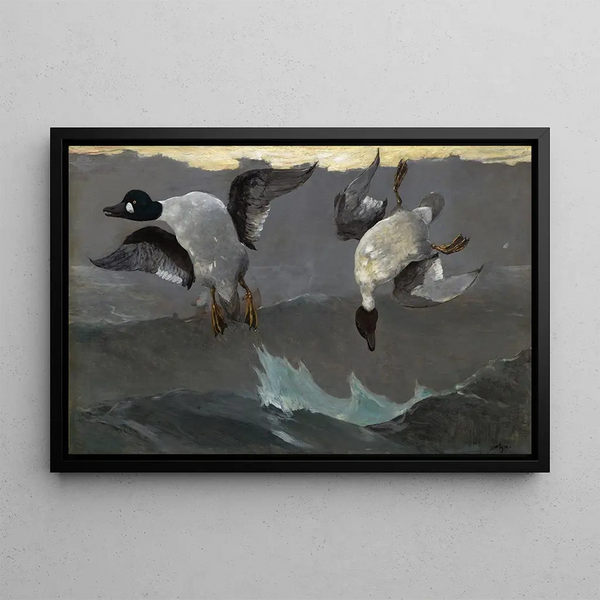 Prawy i lewy - Winslow Homer — oprawiony obraz na ścianie
