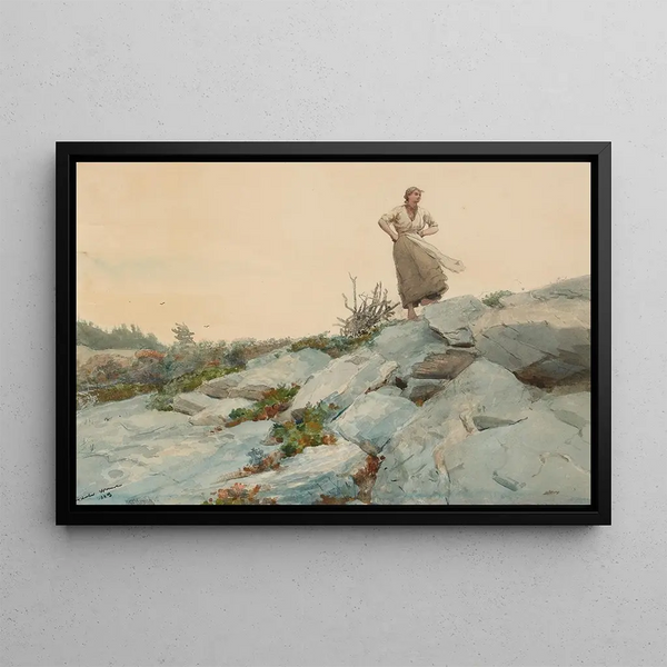 La Ramasseuse de fagots - Winslow Homer — oprawiony obraz na ścianie