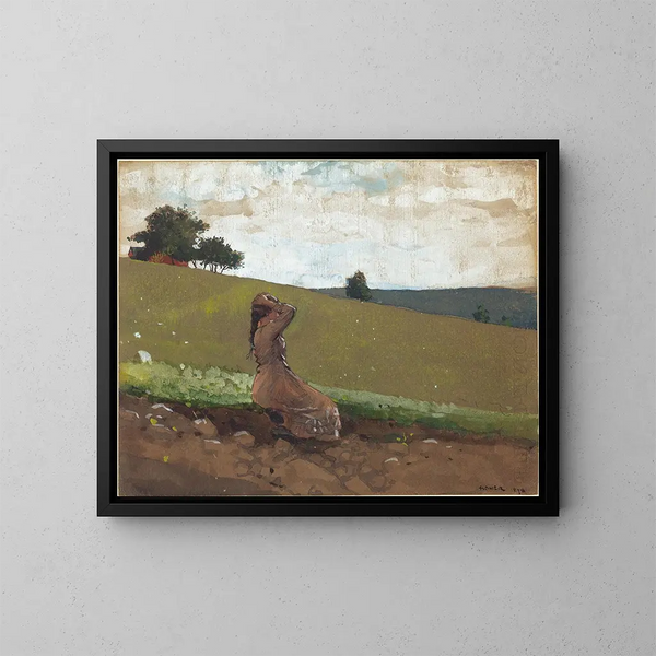 Zielony wzgórz - Winslow Homer — oprawiony obraz na ścianie