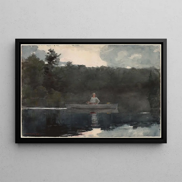 Le pêcheur solitaire - Winslow Homer — oprawiony obraz na ścianie