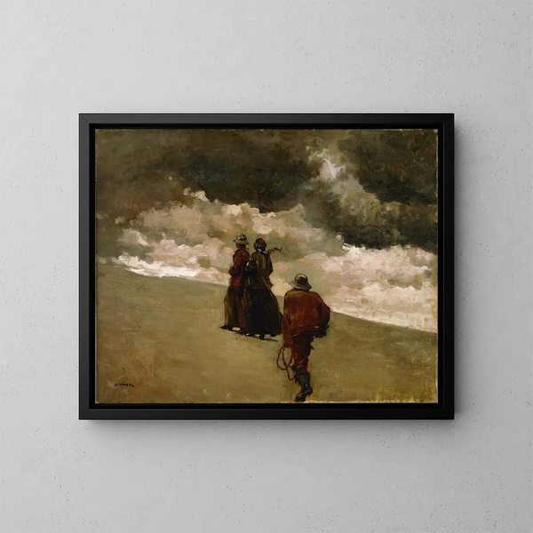 Na ratunek - Winslow Homer — oprawiony obraz na ścianie