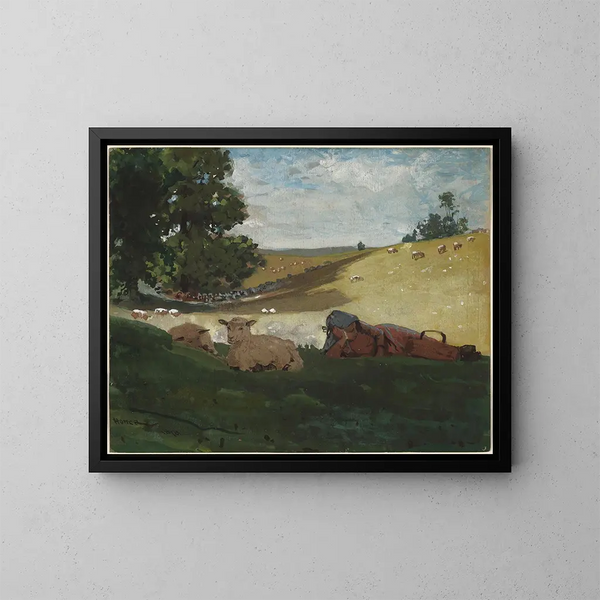 Po południu gorąco - Winslow Homer — oprawiony obraz na ścianie