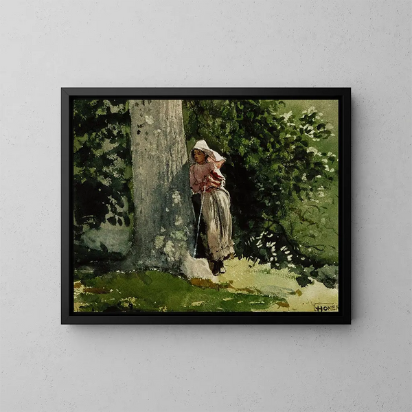 Zmęczony - Winslow Homer — oprawiony obraz na ścianie