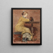 Kobieta i słoń - Winslow Homer — oprawiony obraz na ścianie