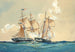 Akcja między USS Brig Chasseur a brytyjską żaglową St Lawrence 26 lutego 1815 - Worden Wood — widok dzieła