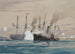 USS Pensacola i CSS Governor Moore - Worden Wood — widok dzieła