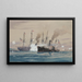 USS Pensacola i CSS Governor Moore - Worden Wood — oprawiony obraz na ścianie
