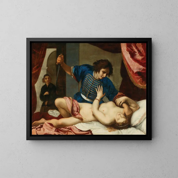 Tarquin i Lucrezia - Atelier Felice Ficherelli — oprawiony obraz na ścianie