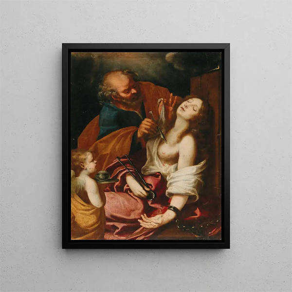 Workshop of Giovanni Bilivert - Saint Peter healing Saint Agatha.webp