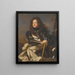 Portret Henri Louisa De La Tour D'Auvergne 1679-1753 hrabia D'Evreux Marszałek Francji - Atelier Hyacinthe Rigaud — oprawiony obraz na ścianie