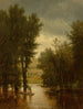 Powódź na Delaware - Worthington Whittredge — widok dzieła