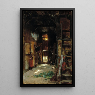 Worthington Whittredge - Interior Of A Westphalian Cottage.webp