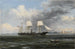 Le vapeur américain Kearsage quittant le port de Boston - Xanthus Russell Smith — widok dzieła