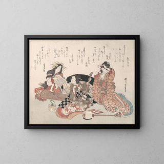 Yanagawa Shigenobu - Women Playing Music.webp