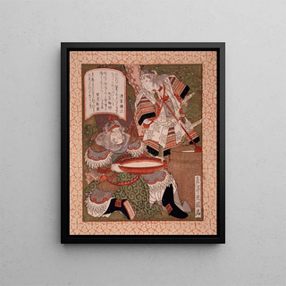 Yashima Gakutei - Tomoe Gozen and Fan Kuai.webp